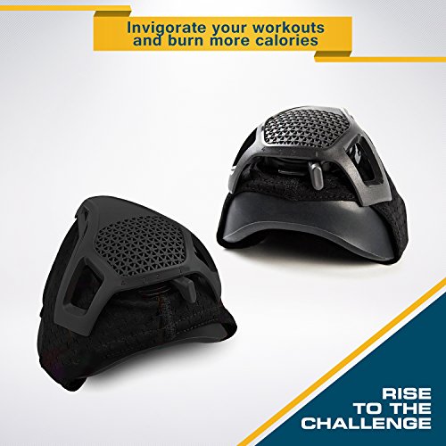 Sport Workout Training Altitude Mask - for Strength & Agility Workout Mask - High Altitude Elevation Simulation - for Running, Cycling, Cardio, Fitness, Endurance Training - Hypoxic Resistance Mask - Thumbnail 3