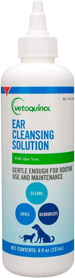 Vetoquinol 411441 Ear Cleansing Solution, 8 oz : Pet Ear Care Supplies : Pet Supplies