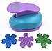 TECH-P® Creative Life Shape Size (3CM-3.7CM) Multi-Pattern Hand Press Album Cards Paper Craft Punch,Card Scrapbooking Engraving Kid Cut DIY Handmade Hole Puncher,Paper Craft Punch. (Flower)