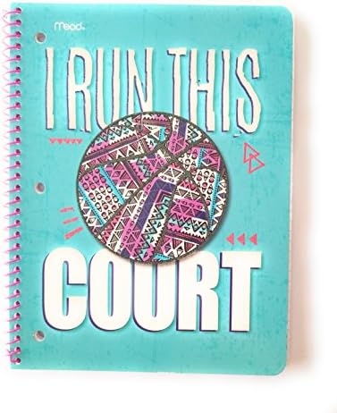Mead Sports All Around Girl Sports Themed College Ruled Notebook (Basketball)