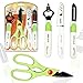 Knife Peeler Bottle Opener Scissors Set - Unique 4 Piece Kitchen Gadgets Knife Set by Amazipro8, The Best Multipurpose Kitchen Mate kitchen scissors For Fruits and Veggies, Cutting and Peeling Knives