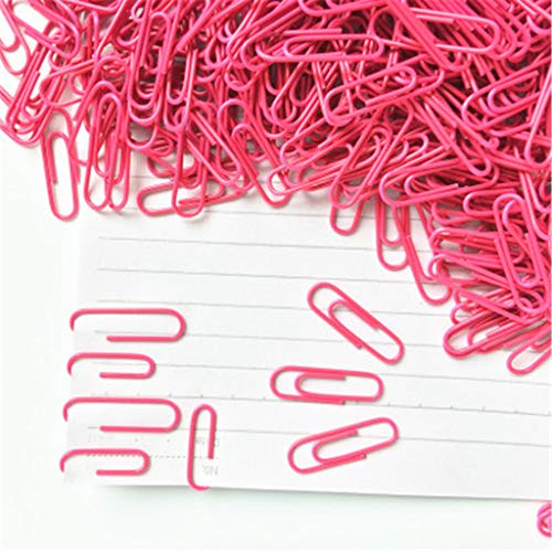 100Pcs Paper Clips Pulison Black Office Paper Clip School Supplies Study Article Assorted Sizes Hotpink Paperclips for Office School Clips and Personal Document - Thumbnail 3