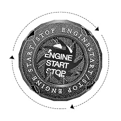 ZKFAR 1 PC Car Engine Push to Start