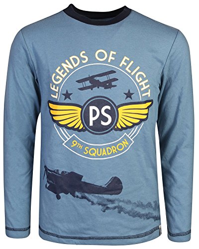 P S From Aeropostale Boys Long Sleeve Graphic Tee Blue