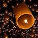 10 PCS Chinese Sky Lanterns Wishing Lantern for Birthdays, Holidays, Weddings, Party (white)