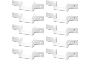 Alsoyixia 10Pcs 6578 Nylon Pocket Door Bottom Guide, with 20Pcs Screws, for 1-3/8 Inches Thick Doors