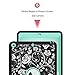 Hocase Compatible with iPad 5th/6th Generation Case, Heavy Duty Shockproof Silicone Rubber+Hard Shell Hybrid Protective Case w/Rose Floral Print - Black/Teal
