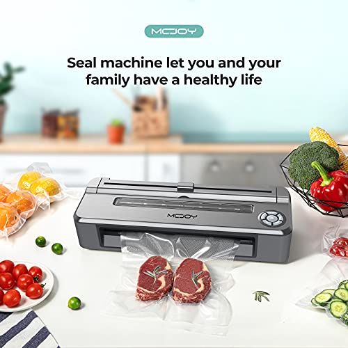 MCJOY Vacuum Sealer Machine, Operation Automatic Food Sealer Machine for Food, Support