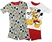 Mickey Mouse & Pluto Little Boys Toddler 4 Pc Cotton Pajama Set