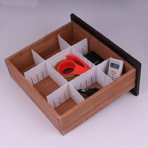 6Pcs pretty practical Home Grid Drawer Divider Household Necessity Storage Organizer