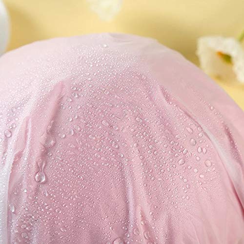Microfiber Shower Cap Bath Cap - Shower Bonnet Designed for Women and Girls Waterproof Caps Reusable Double Layer Bath Accessories (3 Pack)