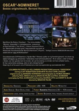 Obsession 1976 Brian De Palma Uncut Amazon Co Uk Cliff