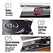 Record Player,Pareiko Turntable 3 Speed Vinyl Record Player with Stereo Speaker MP3 Recording Suitcase Designthumb 2