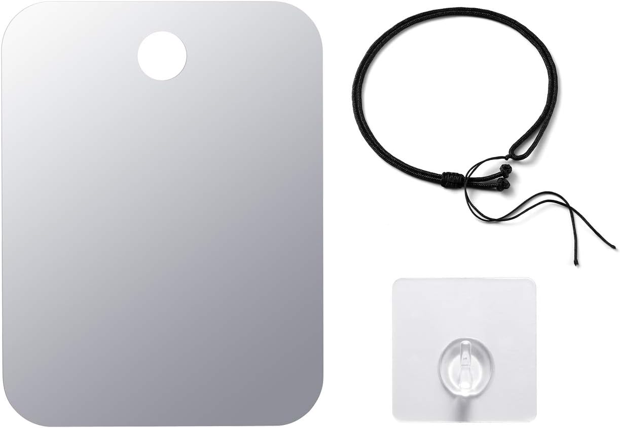CozyCabin Anti-Fog Shower Mirror, Portable Fogless Shaving Mirror for Bathroom -