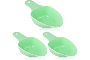 3pcs Food Scoop, Dog Food Scoop 1 Cup Food Measuring Scoop Scale Accurate Measurement 1/2 Cup 1/4 Cup Dishwasher Safe Dog Foo