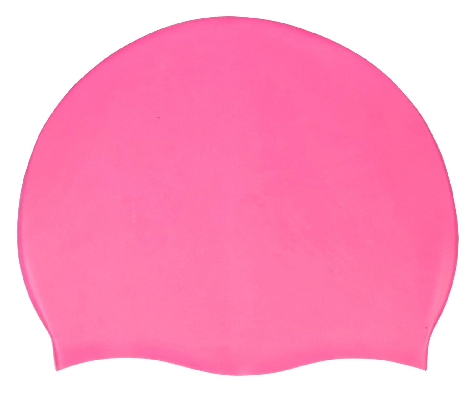 Blue Reef Stretchy Silicone Unisex Women Men One Piece Swimming Hat Swim Cap Plain Unbranded Fluo Dark Pastel Colours One Size Adults 8+ Years Easy Pull On Swim Hat (Deep Pink PA)