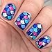 Whats Up Nails - Scales Mermaid Vinyl Stencils for Nail Art Design (2 Sheets, 24 Stencils Total)
