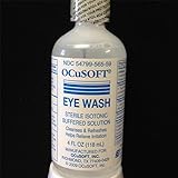 Ocusoft eye wash irrigating solution sterile isotonic buffered 4oz
