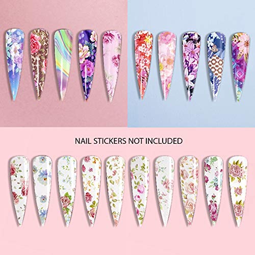SXC G-16 Nail Art Foil Glue Gel for Foil Stickers Nail Transfer Tips Manicure Art 15ML 2 Bottles UV LED Lamp Required Soak Off - Thumbnail 7