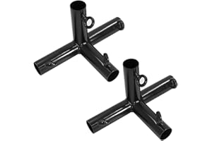 Aoneky 2pcs 4 Way Corner Canopy Fitting - Fits 3/4" EMT - Cage Frame Corner Kit for Golf Basebal Batting Cage
