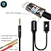 iPhone 8 X Charger and Headphone Adapter, Dreamvasion 2 in 1 Lightning to 3.5mm Audio Aux Splitter and Lightning Female Extend Charging Cable for iPhone X / 8/7 to Car Stereo and More, Support iOS 11