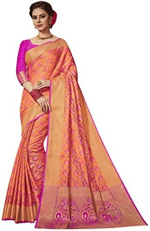 HEART N SOUL Indian Bollywood Sarees for Women Patola Silk Woven Saree l Tradional Wedding Wear Sari with Unstitched Blouse