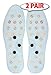 [Pack of 2] Anti-Odor Acupressure Copper Magnetic Massage Shoe Insoles