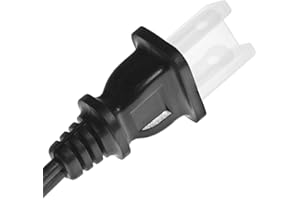 Baluue 100pcs Standard Power Plug Covers, Plastic Polarized 2 Prong Protectors, Male Electrical Cord Safety Caps, Anti Dust S