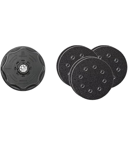 Fein Triangular Backing Super Soft Pad Set, 2-Pack With Plastic Plate And Hook & Loop Surface, StarLock Mount, 3-1/8 Inch Edge Length - 63806141220
