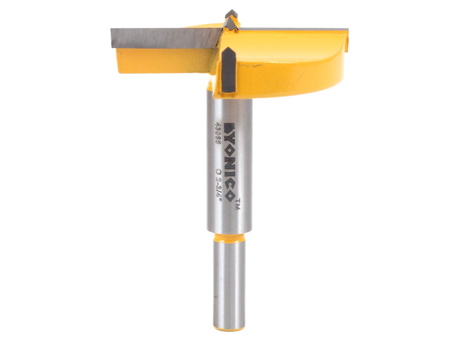 Yonico 43065C 2-3/4-Inch Diameter Carbide Forstner Drill Bit 10mm Shank