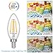 LEDERA Dimmable E12 LED Candelabra Bulb, 40W Halogen Bulbs Equivalent, Warm White 2700K, 6-Pack