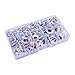 Variety Value Pack1 Box/lot (Approx.1120 pcs) 0.19 inches (5mm) to 1 inch (25mm) Round Oval Plastic self-Adhesive Black Googly Wiggle Eyes Wide Variety Assorted Sizes