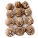 KOMIWOO DIY 12pcs Faux Fur Pom Pom Ball for Knitting Hat DIY Accessories - Tan Color