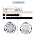 TOODOO 1 Pieces Essential Oil Diffuser Bracelet Aromatherapy Oil Bracelet Locket Bracelet with 2 Leather Bands and 15 Color Pads, Girls Women Jewelry Gift Set (Flower A)