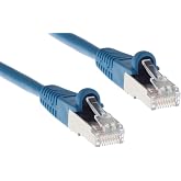 CablesAndKits Cat5e Ethernet Cable 3 ft Blue, Shielded STP, Snagless | 350MHz 1Gbps RJ45 Patch Cable with Pure Copper, T568B Wiring, Half-Moon Boot and PoE and PoE+ Compatibility