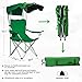 unhg Camp Chairs with Shade Canopy Chair Folding Camping Recliner Support 380 LBS， with Two Cup Holders and Carry Bag, for Outdoor Beach Camp Park Patiothumb 1