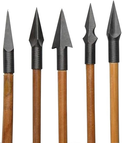 6 Stück Bogenschießen Pfeilspitzen - Traditionelle Broadheads Für 8mm Pfeile