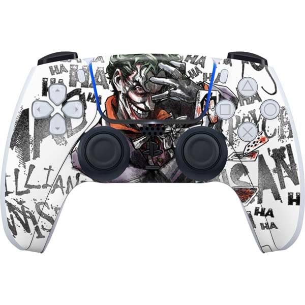 Skinit Decal Gaming Skin Compatible with PS5 Controller - Officially Licensed DC Comics The Joker Brilliantly Twisted Design