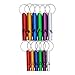 3Bears Emergency Survival Aluminum Whistle Key Chain for Hiking Camping Climbing(Large and Small Sizes, Red,Yellow,Blue,Green,Purple,Silver, Pack of 12)