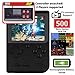 DigitCont Retro Mini Handheld Arcade, Built-in with 500 Classic Games 2 Players Mode Miniature Console Handheld Portable Game Cabinet Machine Rechargeable Battery Inside Support Connect TV Black