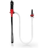 FUELIO Fuel Transfer Pump With Clip -Battery Operated Gas Pump - Liquid Transfer Pump for Water Kerosene Gasoline Pump - Batt