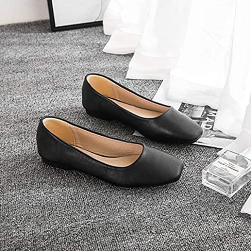 パンプス フラットパンプス フラットシューズ ローヒール レディース スーツ ぺたんこシューズ 通勤 通学 靴 ブラック シンプル オフィスカジュアル フォーマル スクエアトゥ シューズ エレガント B081pgysh4 2 716円 人気海外一番 100 品質保証 全品送料無料 即日