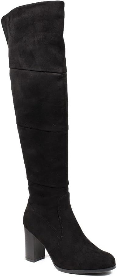 Cuissarde elastique en daim Clearance