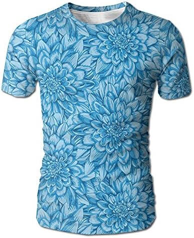 Edgar John Digital Peony Leaf Petal Form with Row of Flattened Expanded Rays Nature Men's Short Sleeve Tshirt XXL