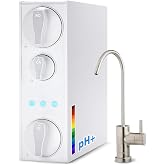 iSpring RO500AK Alkaline Reverse Osmosis System, NSF 58 Certified, 500 GPD | Under Sink Tankless RO Water Filter, Fill 8 oz in 10 s, 2:1 Low Drain Ratio, TDS PFAS Reduction, Auto Flush, Filter Reminder