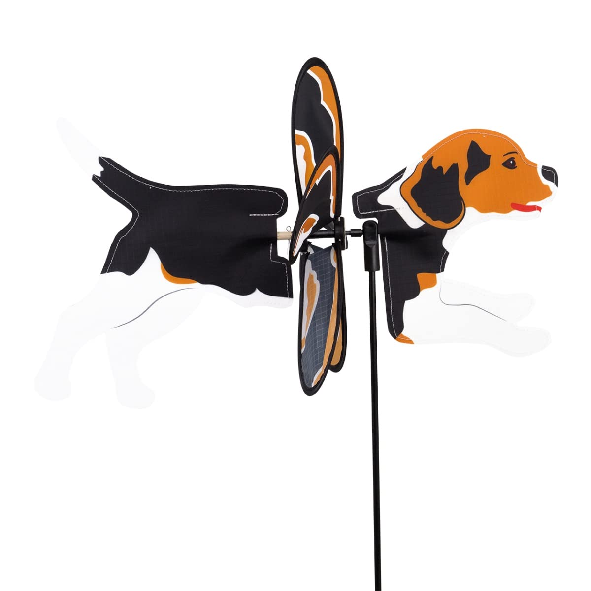 CIM wind Spinner - Petite 2in1 - windmill Ø31x50x90cm - windmill with pole or mobile with hanging set – attractive decoration … (Beagle)