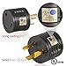 Atima RV 30 AMP 3-Prong Generator Adapter Connector Camping Caravan Motorhome TrailerAT-RV30P