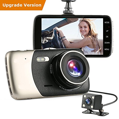 Car Dash Cam,Gemwon Full HD 1080P Dual Lens 170Â°+ 120Â°Super Wide Angle Car Camera Recorder with 3.7