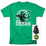 Arrow TV Show The Emerald Archer DC Comics T Shirt & Stickers (Small)