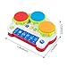 SGILE Baby Drum Musical Toy, Keyboard Piano Drum Set with Music and Lights, Infant Musical Electronic Learning Toy for 1 Year Old Baby Infant Toddler